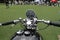 Classic british vincent motorcycle dial handlebars