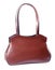 Classic brown leather handbag