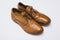 Classic brown leather male shoes