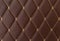 Classic brown leather Mat with straight beige stitching soft leather for machine with textured pattern concept background business