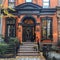 Classic Brownstones with Historical Charm and Iron Railings