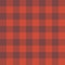 Classic Buffalo Plaid Lumberjack ornament seamless pattern background. Grey and orange autumnal fall checkered pattern