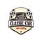 Classic car auto gallery illustration vector