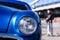 Classic car blure background