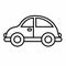 Classic Car. Outline Sketch Icon. Illustrations & Clip Art
