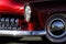 Classic Car: Red & Chrome Fender Shot