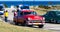 Classic car taxi near by the fortress in havana