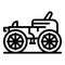 Classic carriage icon, outline style