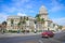 Classic cars in front of the Capitol in Havana.