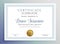 Classic certificate award template design