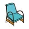 Classic chair comfort furniture icon