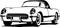 Classic Chevrolet Corvette Vector Illustration