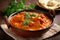 Classic chicken tikka masala curry with succulent pieces of marinated chicken in a creamy tomato-based sauce