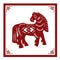 The Classic Chinese Papercutting Style Illustration, A Cartoon Horse, The Chinese Zodiac