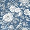 classic chinoiserie wallpaper Featuring a design of peony flower and bird seamless pattern