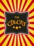 Classic circus poster design template. Circus background design