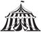 Classic circus tent