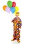 Classic Clown with Balloons