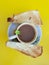 the classic coffee and delicious bread is the best breakfast