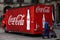 Classic coke truck