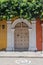 Classic colorful facade of the streets of Cartagena. Colombia.