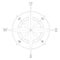 Classic Compass Vector. Isolated On A White Background. A Vector Illustration.