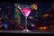 Classic Cosmopolitan A Timeless Glass of Elegance and Style for Cocktail Enthusiasts. created with Generative AI