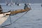 Classic craftsmanship sailboat bowsprit
