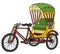 Classic cycle rickshaw