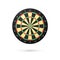 Classic Darts Board with twenty sectors. Realistic Dart boards. Game concept. Vector illustration isolated on white background