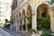 Classic detail of the buildings of Corfu Town, Greece