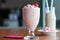 classic diner milkshake with cherry on top