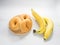 Classic donuts and banana, choose healthy