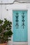 Classic doors in a famous town in the south of spain, frigiliana