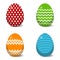 Classic Easter Egg Patterns. Eps10 Vector