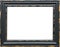 Classic empty picture frame isolated on white background