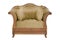 Classic fabric and wood armchair modern designer