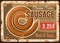 Classic farm sausage rusty metal plate vector card