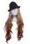 Classic Fedora Hat on Mannequin With Honey Blond Wig