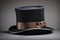 Classic Felt Top Hat with Brown Band