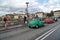 Classic Fiat cars on the street in Florence, Italy