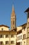 Classic florence city architecture, church spire