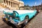 Classic Ford Fairlane at the Capitol of Havana