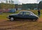 Classic French car Citroen DS during speed test