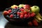 A classic fruit bowl, a delectable assortment of healthy goodness