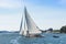 Classic Gaff rigged sloop Osprey Stockholm archipelago