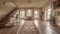 Classic Georgian-style foyer with a grand staircase and detailed moldings