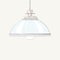 Classic glass chandelier for a kitchen. Lamp in muted colors