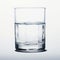 Classic Glass Of Water With Minimal Retouching On White Background