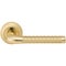 Classic golden door handle side view